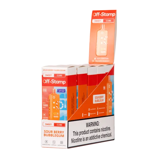 BUY 1 GET 1 FREE Sour Berry Kick Off Stamp Sweet Cube | Vape Amazon India Off Stamp