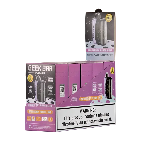 BUY 1 GET 1 FREE Raspberry Peach Lime Geek Bar Pulse X 25k | Vape Amazon India Geek Vape