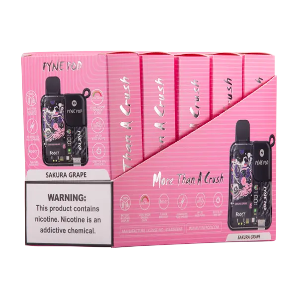 BUY 1 GET 1 FREE Sakura Grape Pyne Pod Boost | Vape Amazon India Pyne Pod