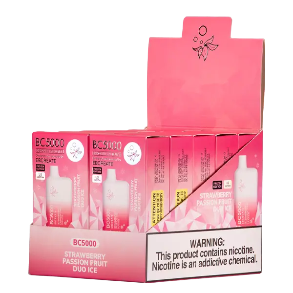 BUY 1 GET 1 FREE Strawberry Passion Fruit Duo Ice BC5000 | Vape Amazon India EBCREATE