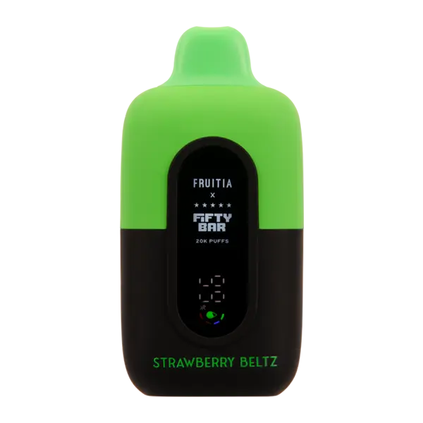 BUY 1 GET 1 FREE Strawberry Beltz FRUITIA X Fifty Bar 20K | Vape India