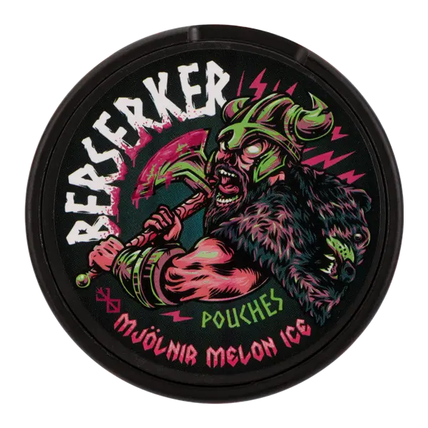 BUY 1 GET 1 FREE Mjolnir Melon Ice BERSERKER Caffeine Pouches | Vape Amazon India