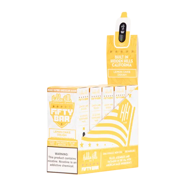 BUY 1 GET 1 FREE Lemon Cake Dough Hidden Hills X Fifty Bar | Vape Amazon India Hidden Hills Club