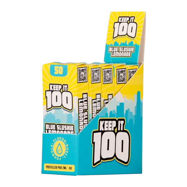 BUY 1 GET 1 FREE Blue Slushie Lemonade Keep It 100 Zeltu X3 Pods | Vape Amazon India Zeltu