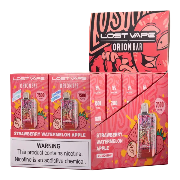BUY 1 GET 1 FREE Strawberry Watermelon Apple Orion Bar 7500 | Vape Amazon India Lost Vape